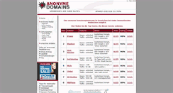 Desktop Screenshot of anonyme-domains.de